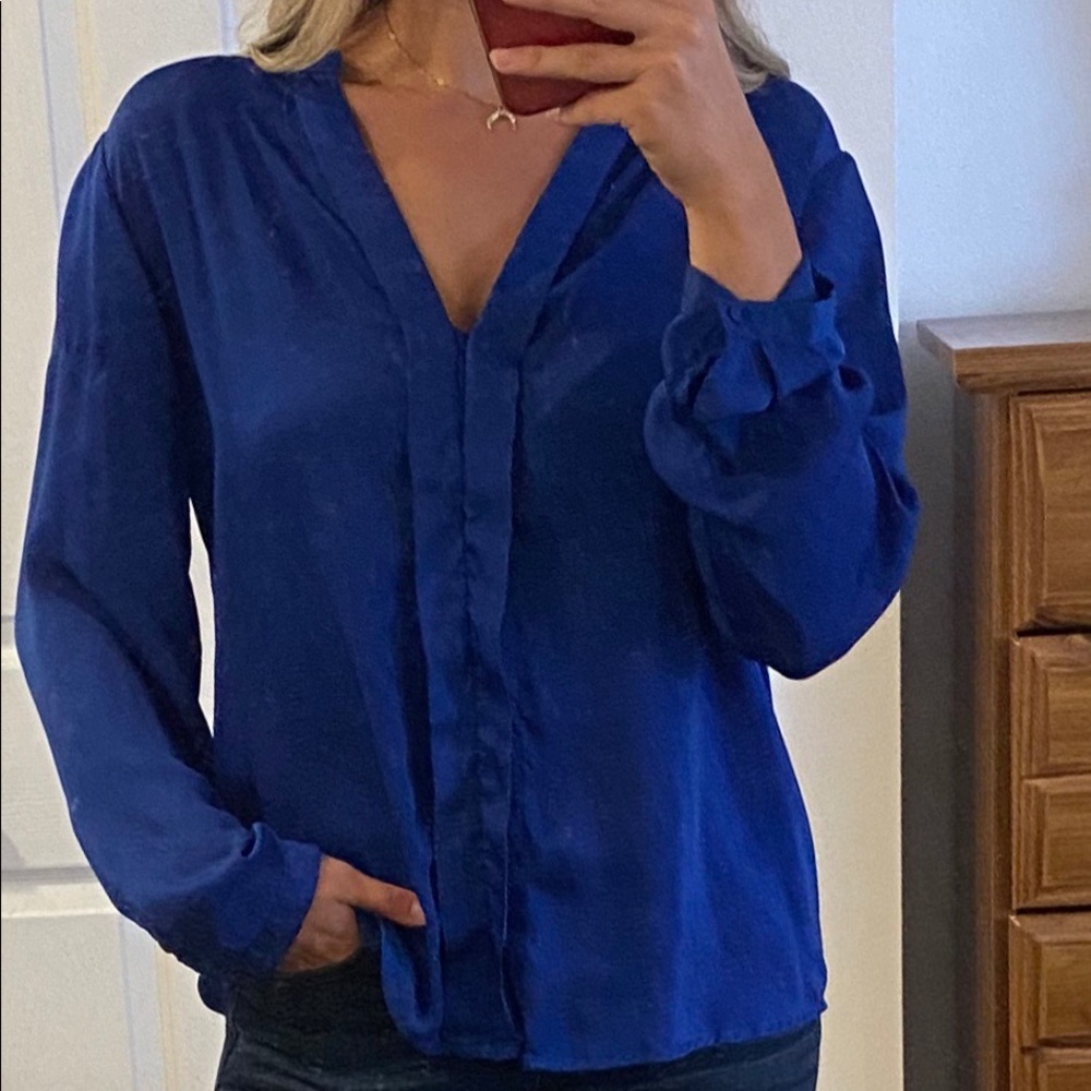 Cobalt blue blouse